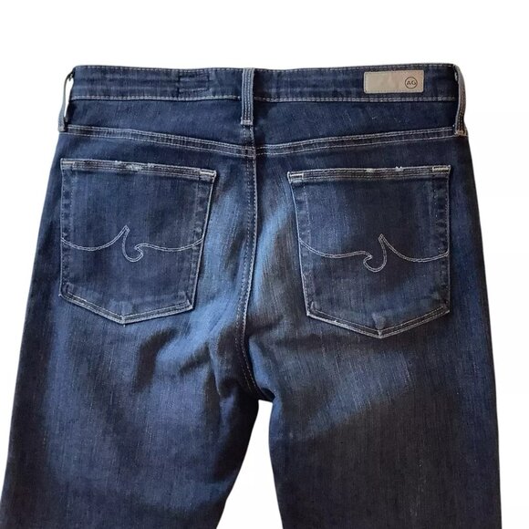 Ag Adriano Goldschmied The Farrah Skinny High Rise Dark Wash Jeans 30 Blue Denim - Picture 4 of 10
